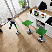 Design Floor for Healthy Living Environments - Plank 1-Strip look now with added resilience and easy care