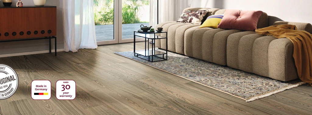 Picture of a living room with HARO floor