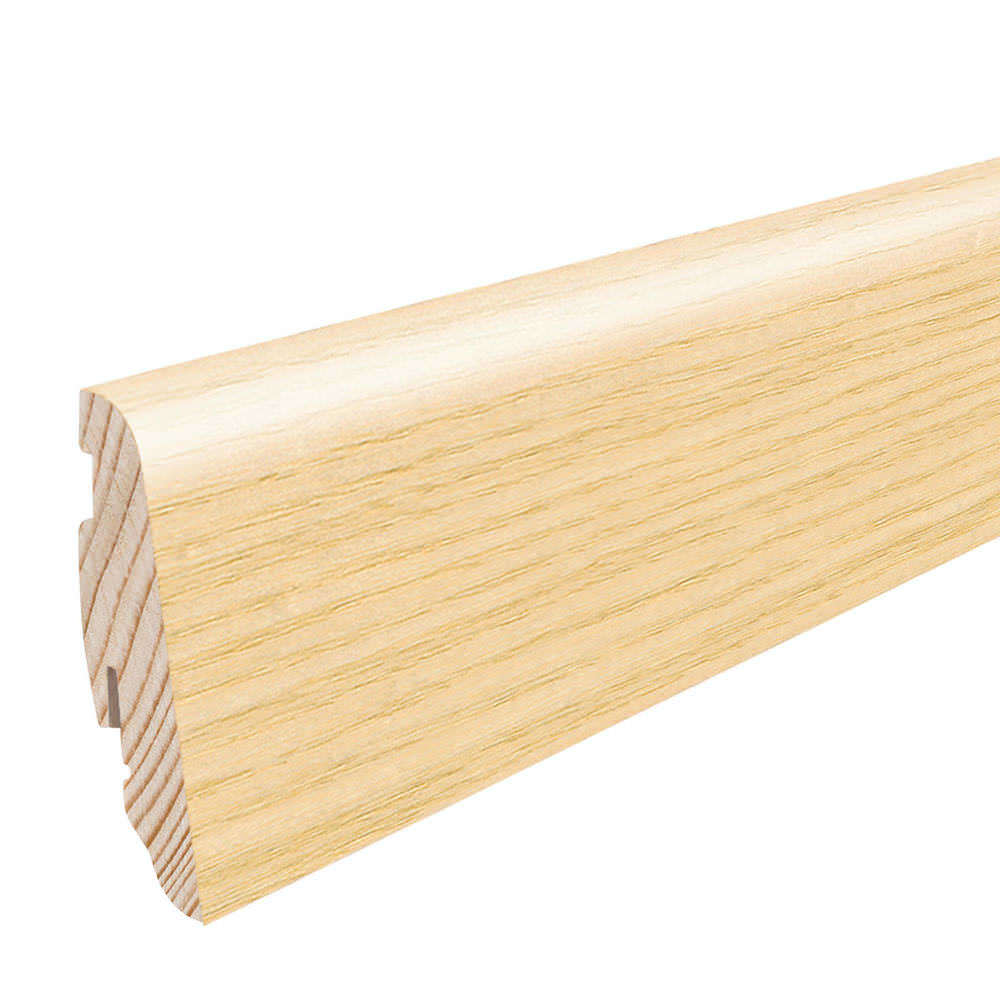 Stecksockelleiste 19x58mm 2,2m furniert geölt Esche