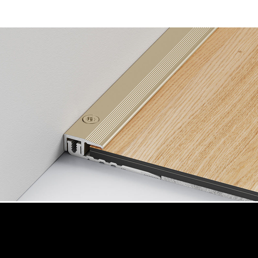 Afslutningsprofil ChampionStar Type 377 2,7 m t. 4 - 9,5 mm sort