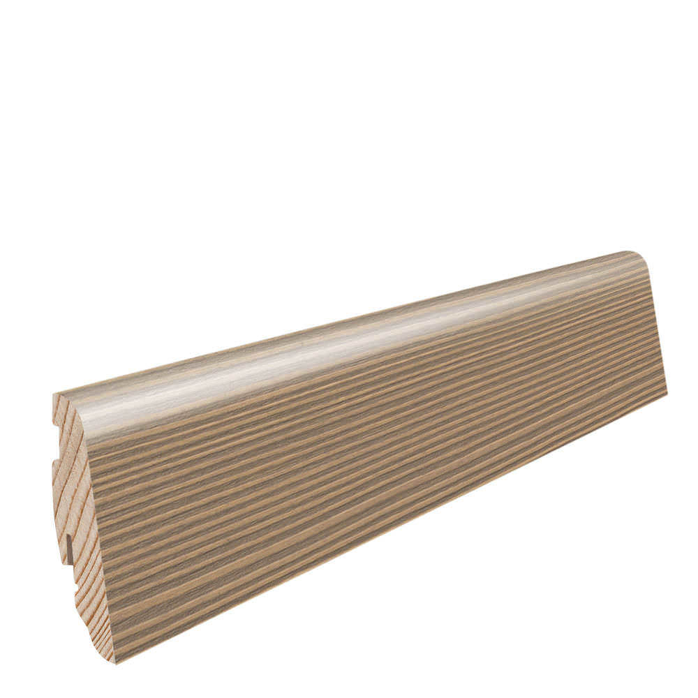 Plinthe à emboîter 19 x 58 mm 2,2 m plaqué huilé Sapin pastel gris