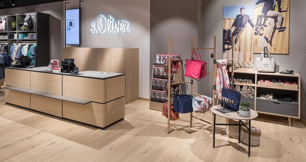 The newest s.Oliver store in Braunschweig was outfitted with HARO parquet.
