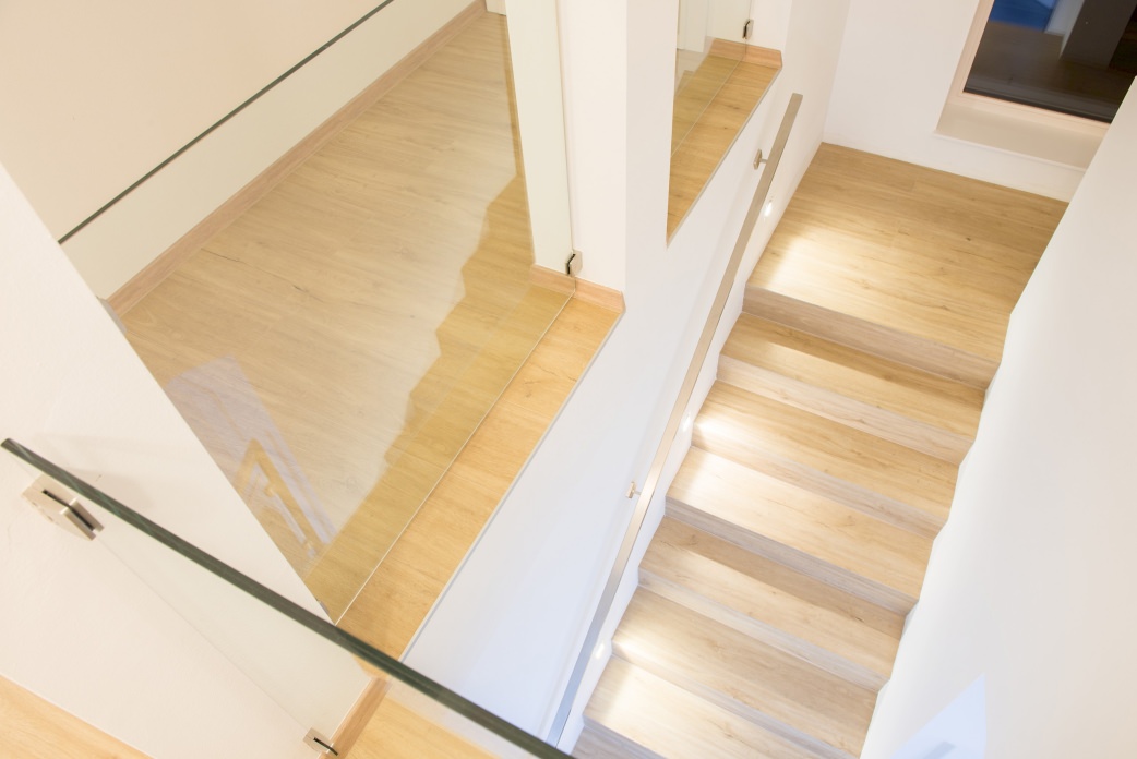 Das Treppenhaus – ebenfalls mit DISANO ausgestattet