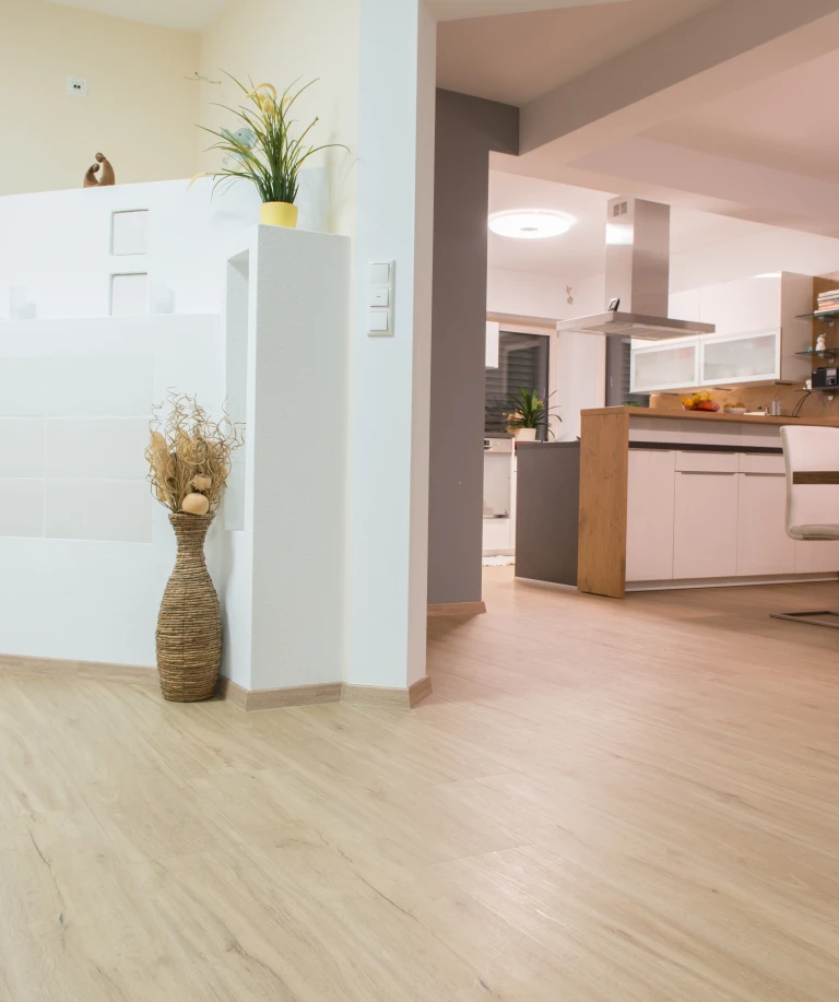 Ein Blick in die offene Wohnküche.