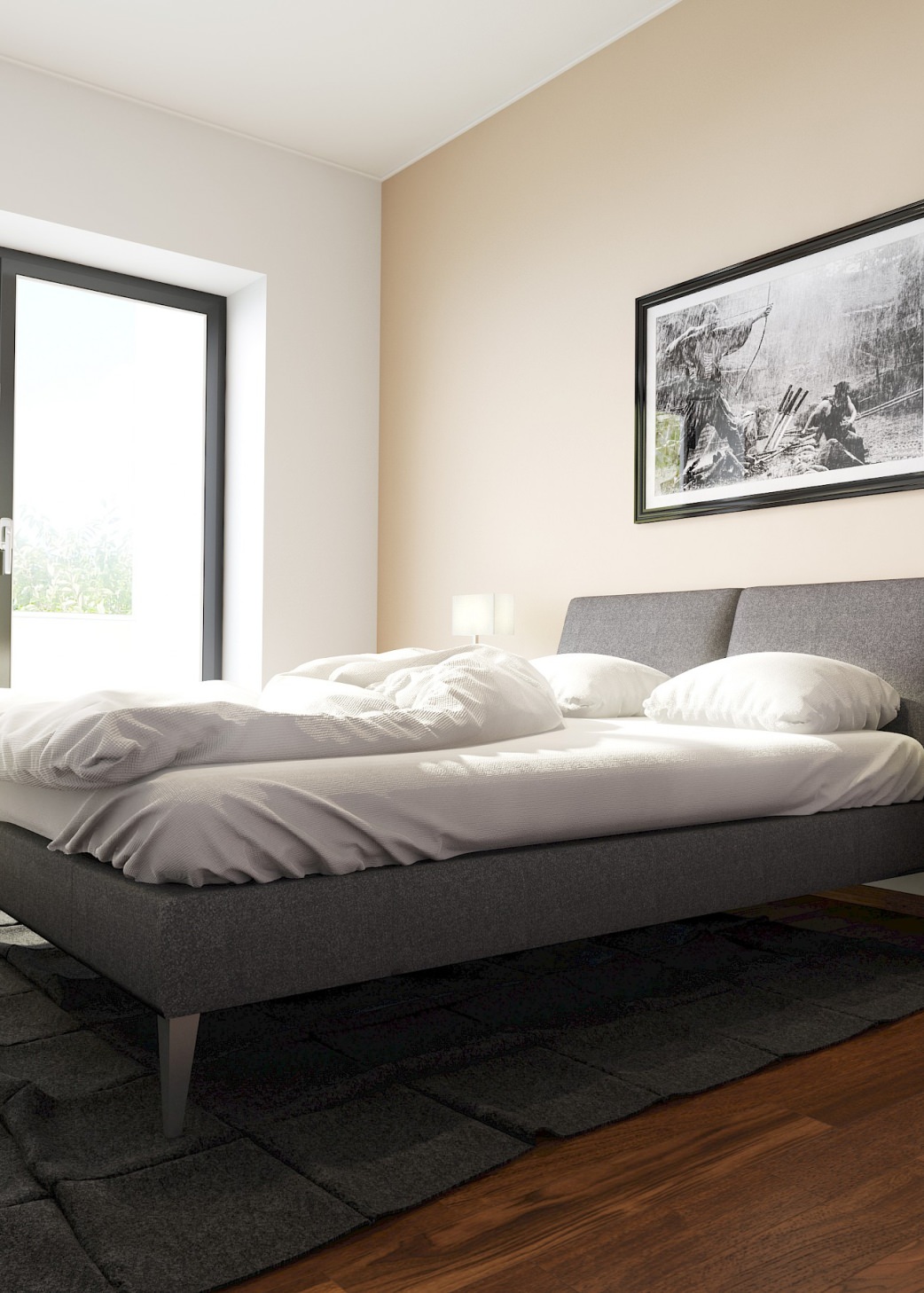 GrüEin Weckruf von der Morgensonne macht das Aufstehen gleich viel leichter. Und dank dem warmen, weichen Designboden HARO Disano sind auch die ersten Schritte Barfuß angenehm. n aber urban -  Das ist das Wohnungsbauprojekt SüdSüdWest.