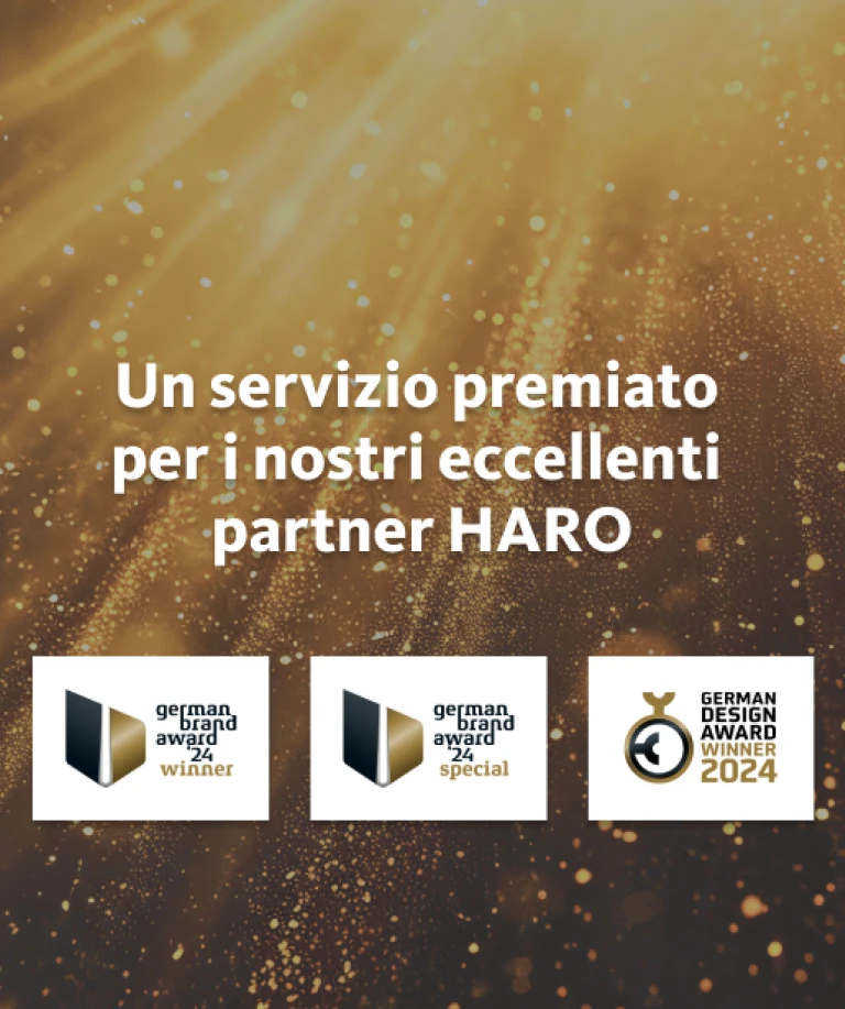 Un servizio premiato per i nostri eccellenti partner HARO