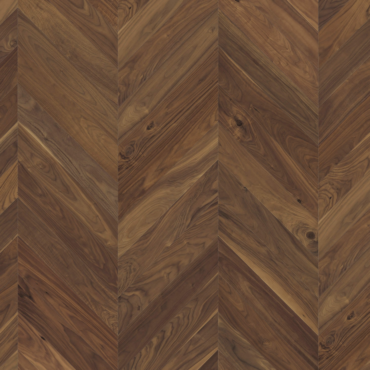 parkettmanufaktur by HARO Chevron 4V Amerikanischer Nussbaum Selectiv oleovera Nut & Feder