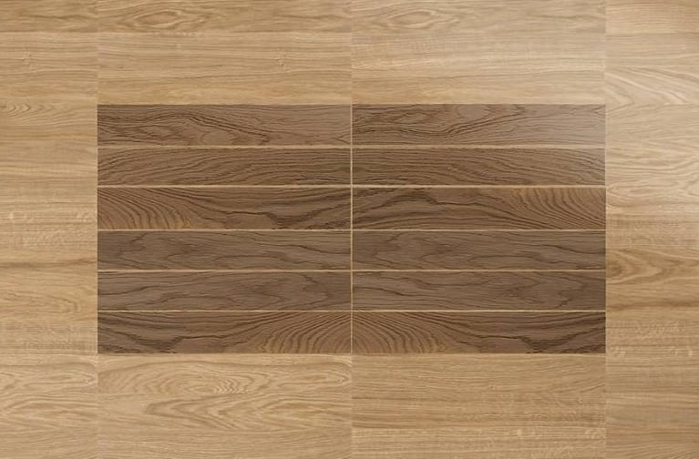 HARO Stabparkett, verlegt im Parallelverband für ein klassisches und harmonisches Bodenbild.