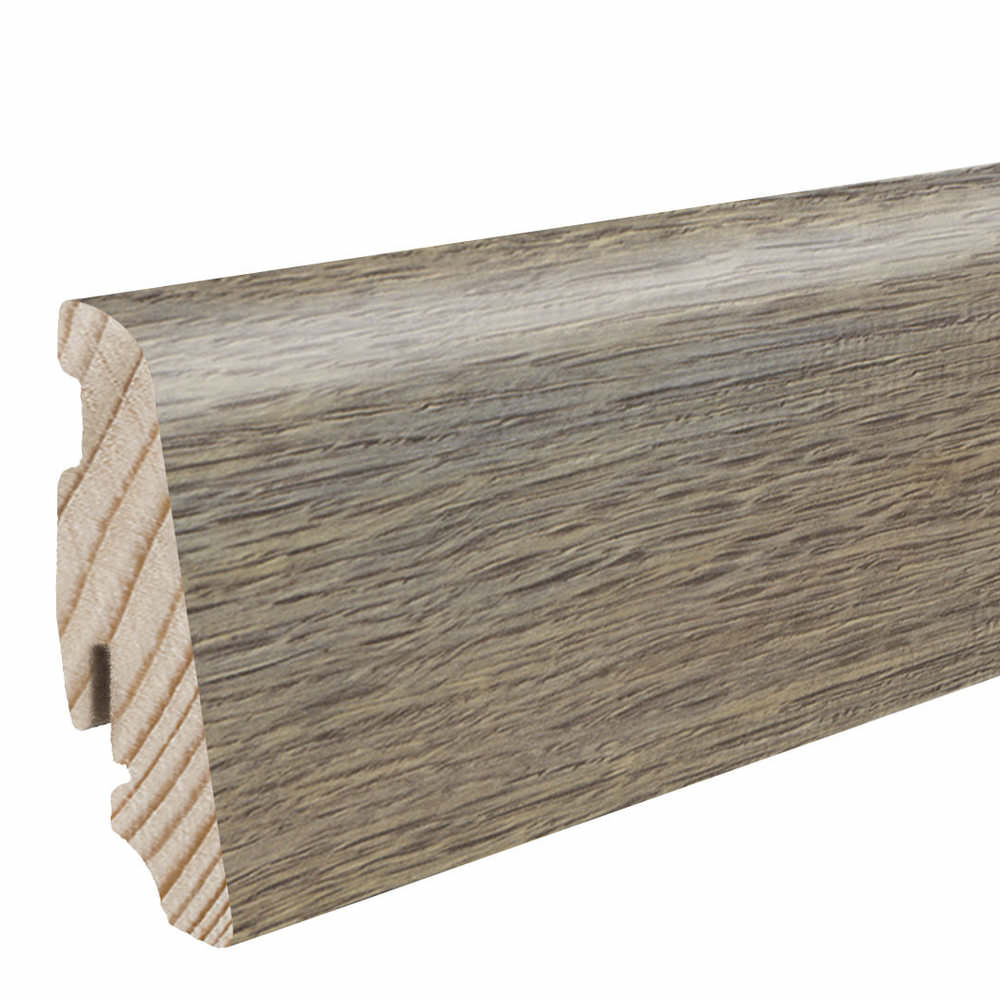 Battiscopa a innesto 19 x 58 mm 2,2 m pellicola resistente all'acqua Rovere Quebec caramel*