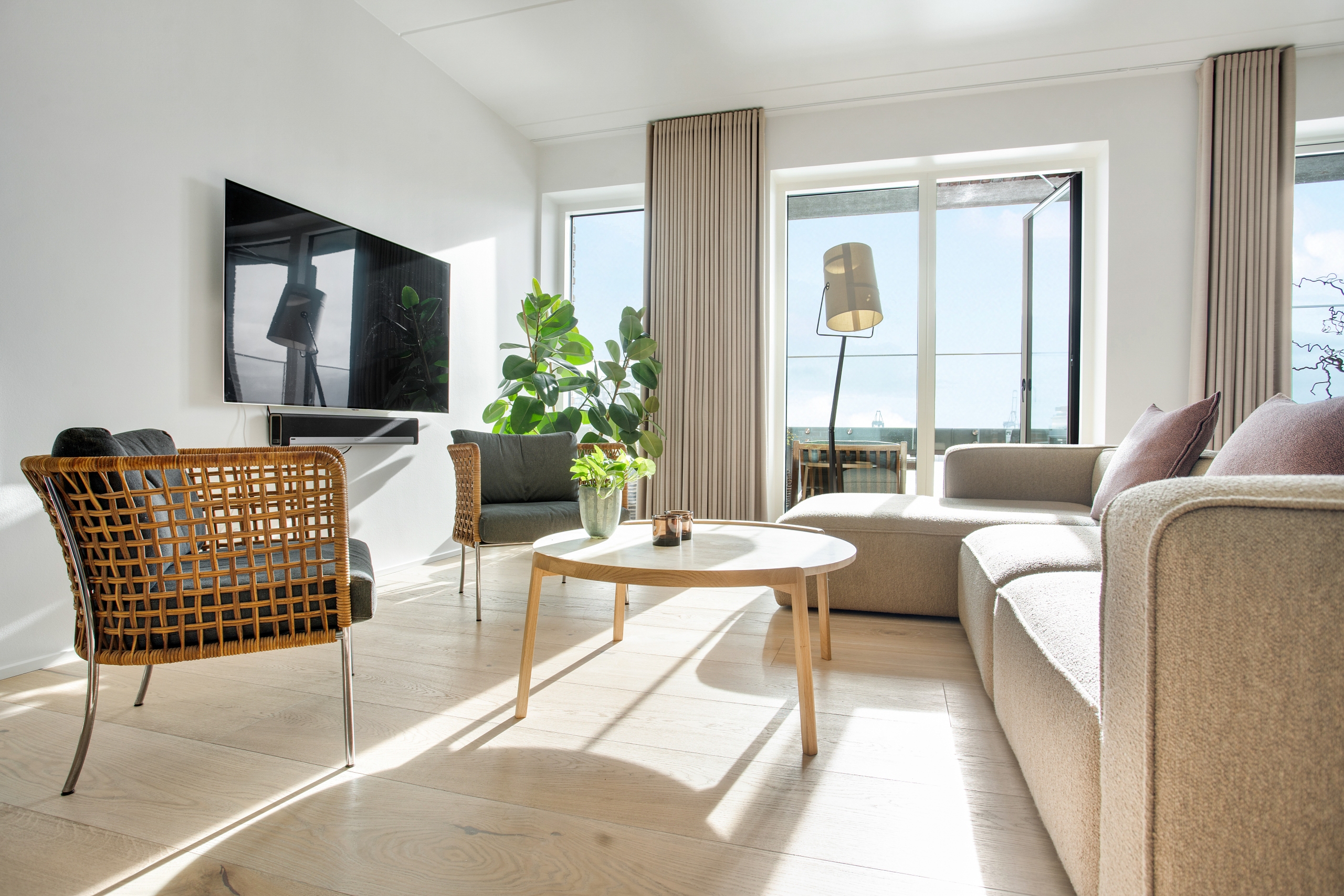 Piso en el barrio del puerto con increíbles vistas al mar