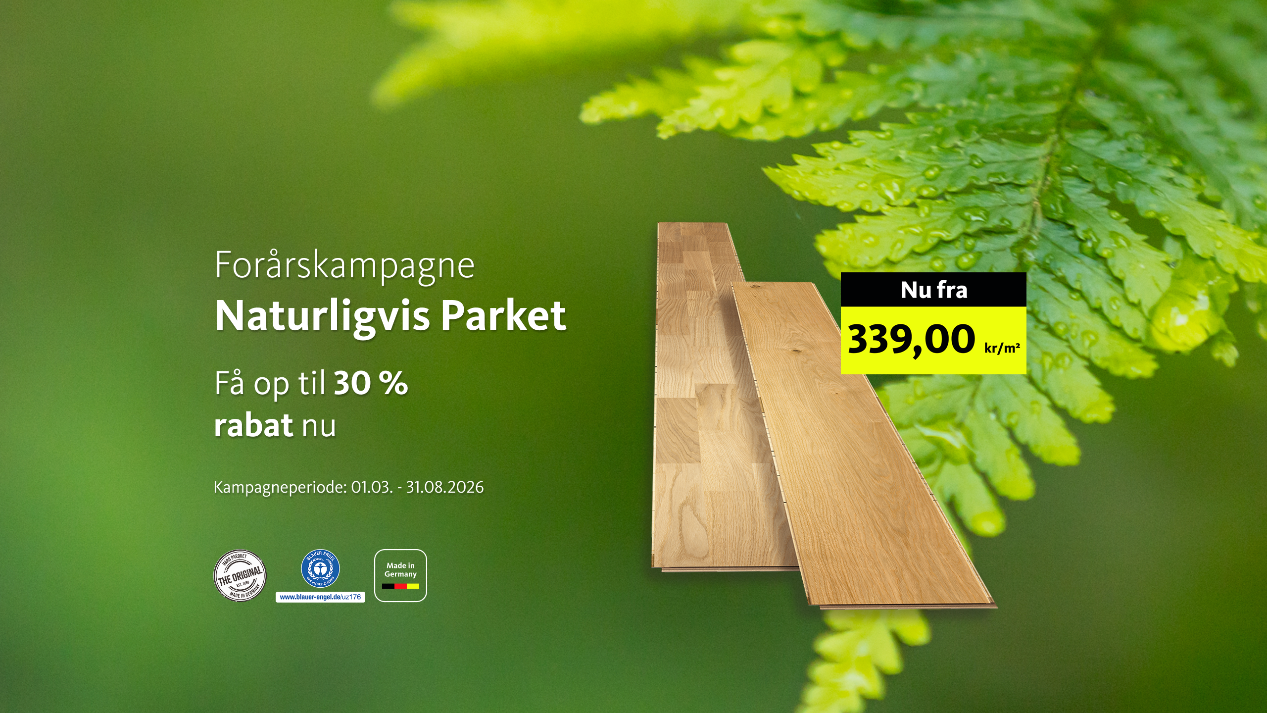 Forårskampagne Naturligvis Parket