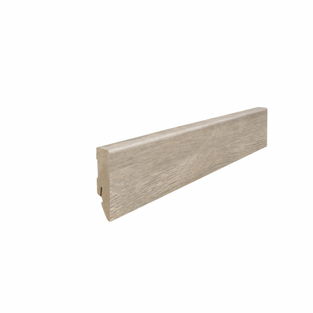 Stecksockelleiste 16x58mm 2,2m MDF-foliert Antikeiche creme*