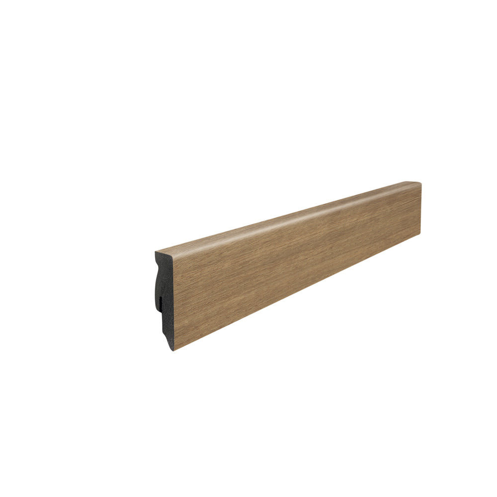 Stick on skirting 16 x 58 mm cube 2,2 m MDF core, lam. cover Oak Savona Nature*