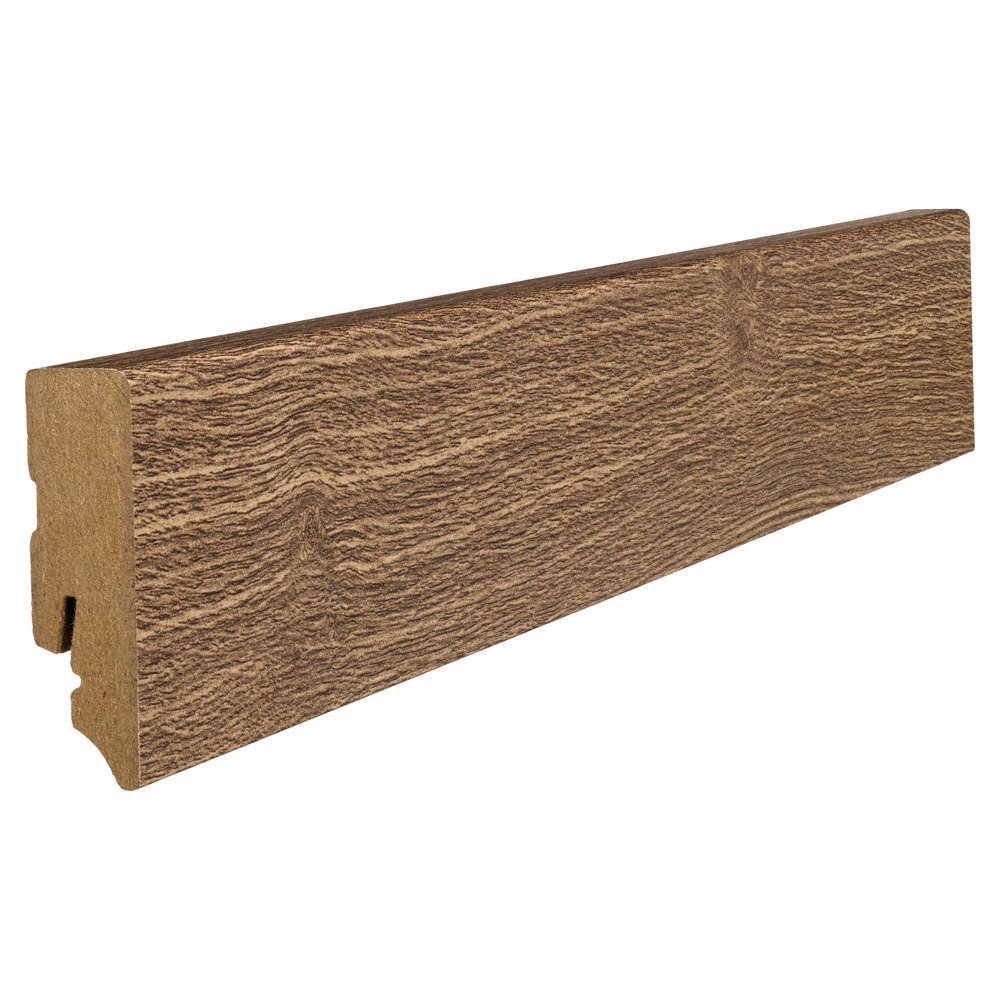 Stick on skirting 16 x 58 mm cube 2,2 m MDF core, lam. cover Oak Portland Nature*