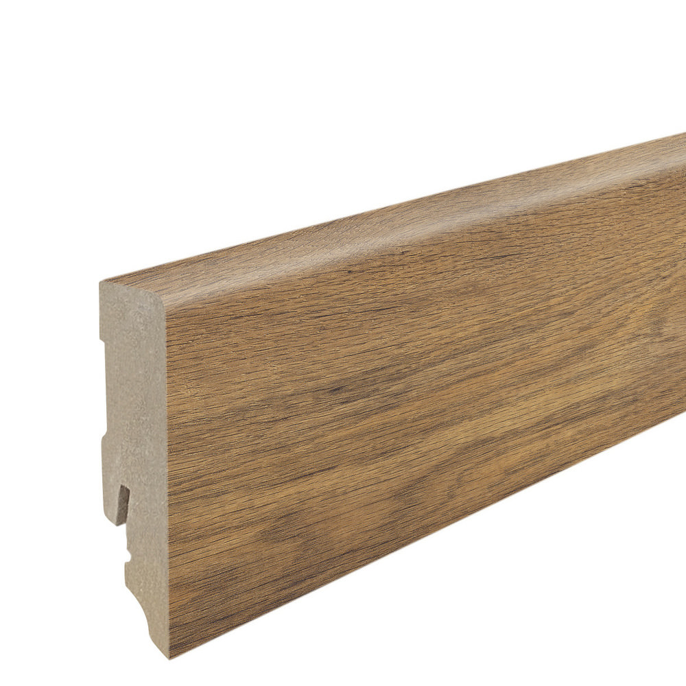 Zócalo insertable 16 x 58 mm cubo 2,2 m, MDF con lámina decorativa Roble Vintage*