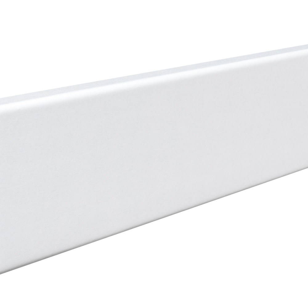 Klik-fodliste 15 x 50 mm 2,4 m PS-Skum vandfast hvid