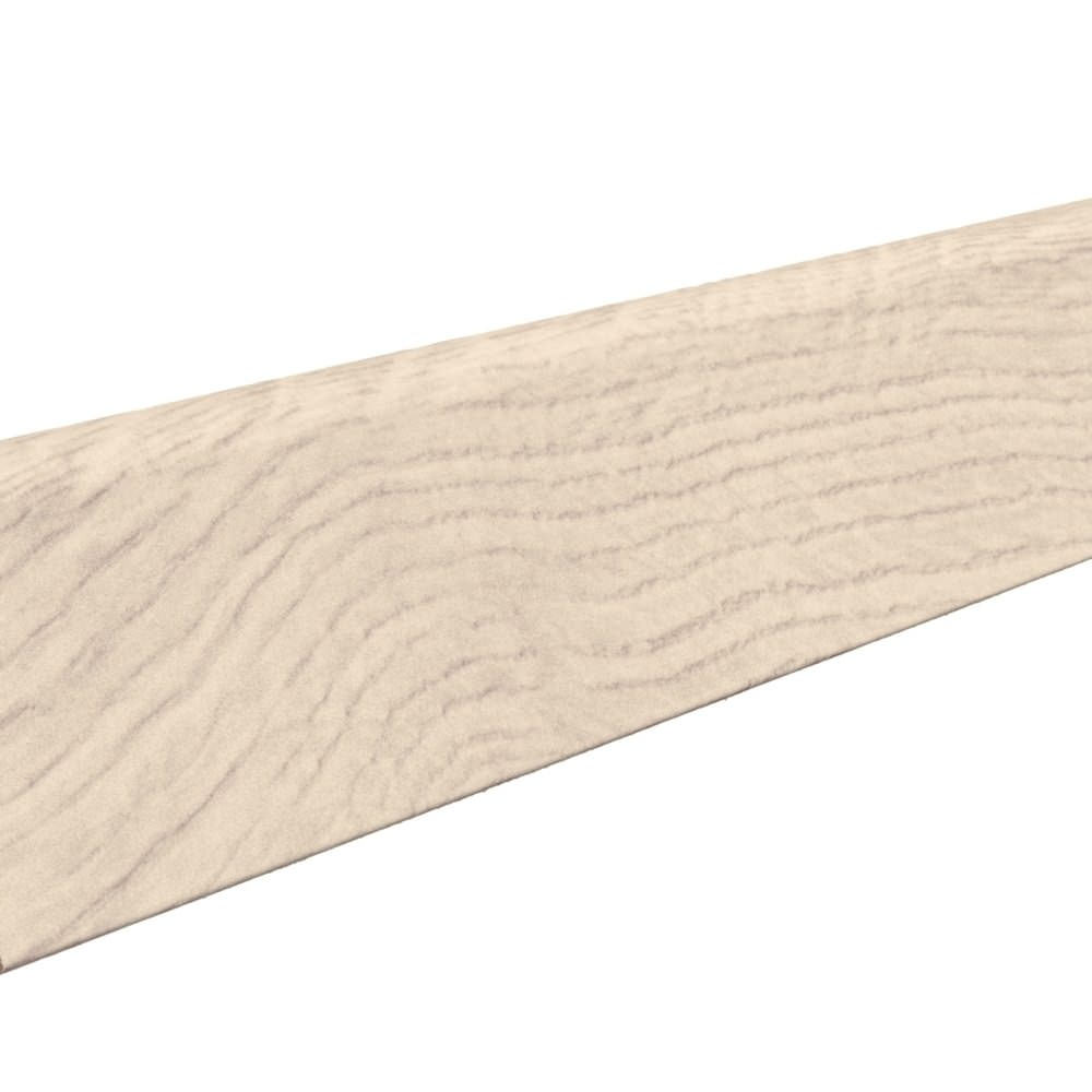 Skirting with solid wood core 19 x 39 mm 2,2 m MDF core, lam. cover Oak Portland White*
