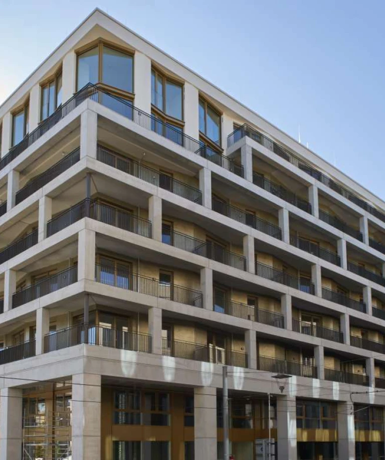 The MaryAnn apartment house is located in the heart of Dresden. Its 191 apartments will be a model of urban living.