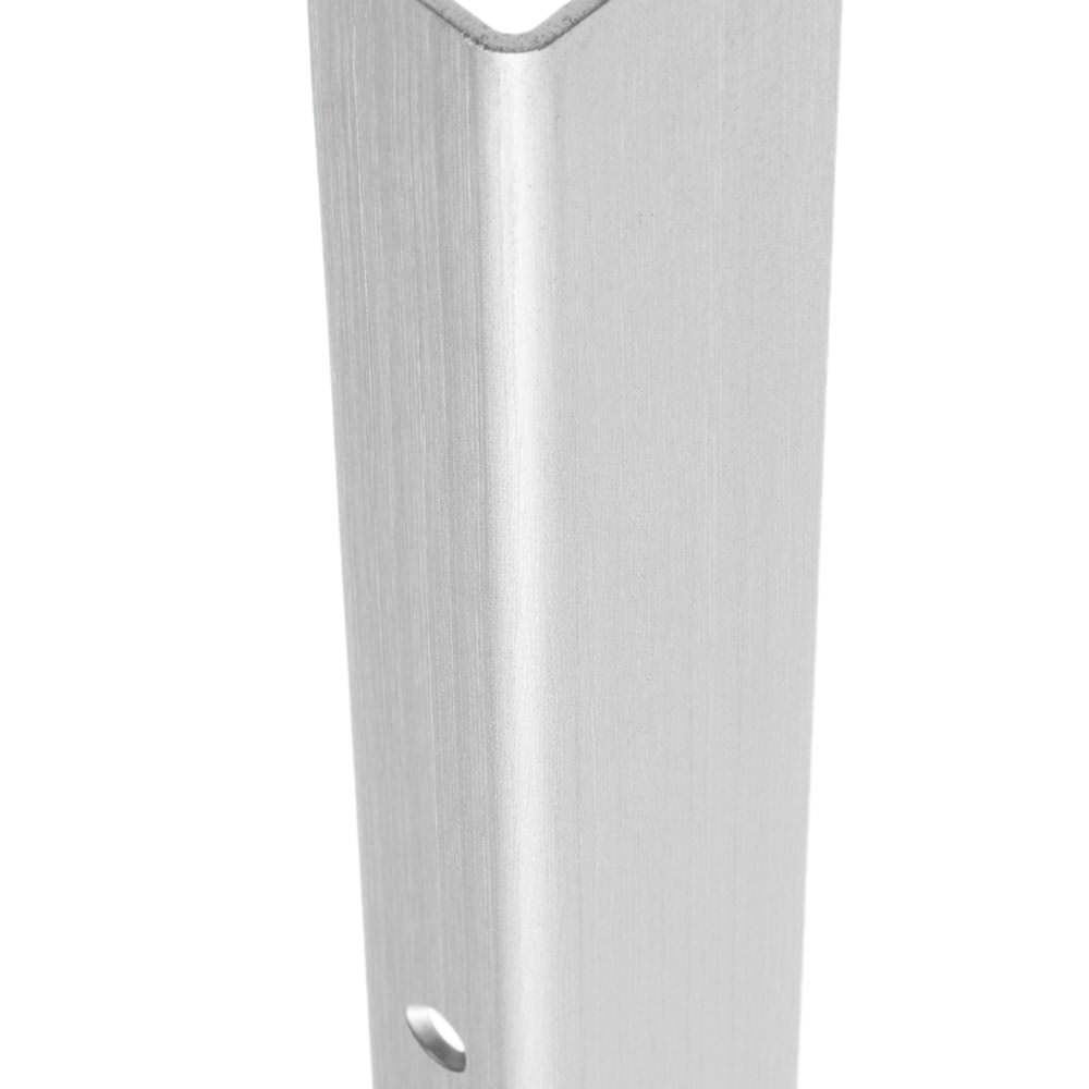 Suelo en la pared Listón cobertor aluminio Parquet (acero inoxidable)