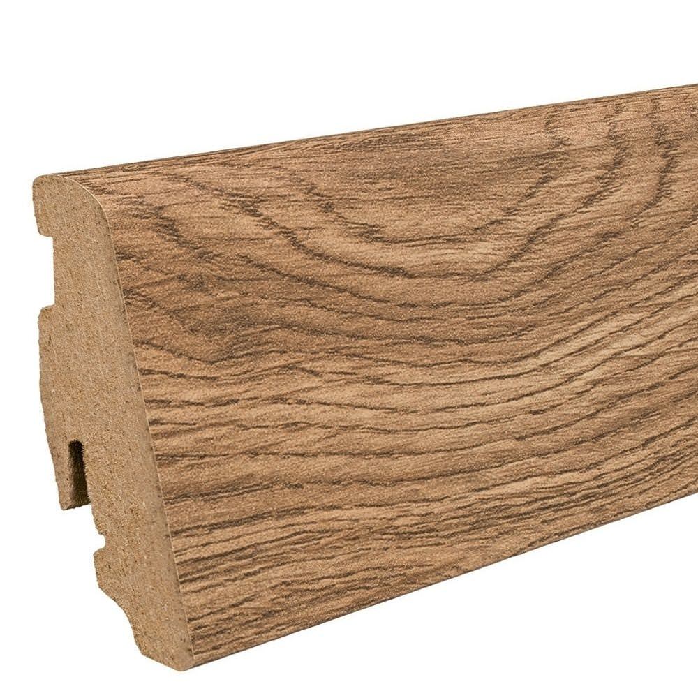 Stick on skirting 19 x 58 mm 2,2 m MDF core, lam. cover Oak Portland Nature*