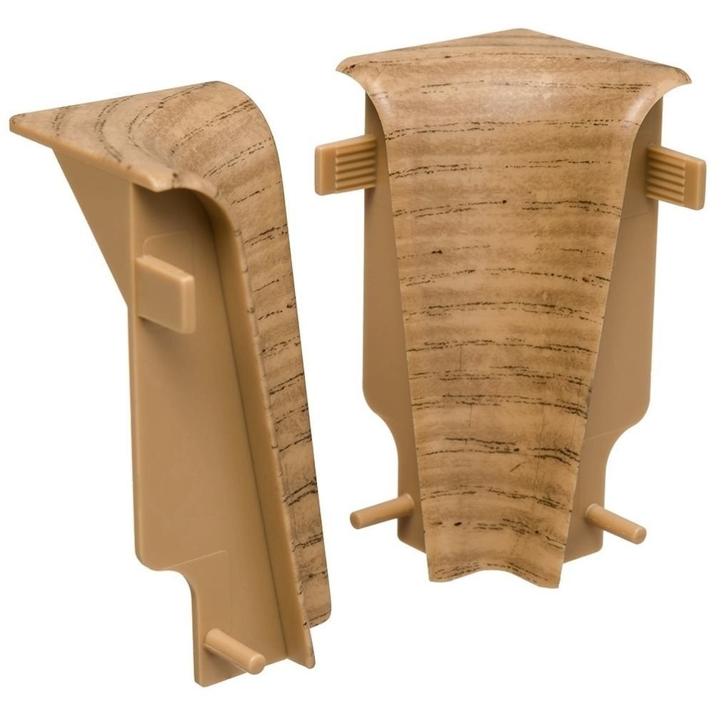 Inner corner plastic for stick-on skirting 19 x 58 mm 2 pcs./bag Oak Dark*