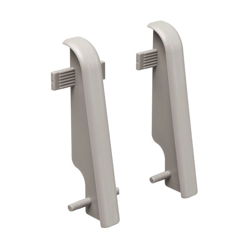 Connector plastic for stick-on skirting 19 x 58 mm 2 pcs./bag grey