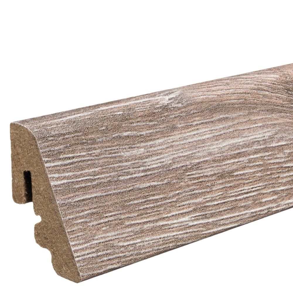 Skirting with solid wood core 19 x 39 mm 2,2 m MDF core, lam. cover Oak Duna*