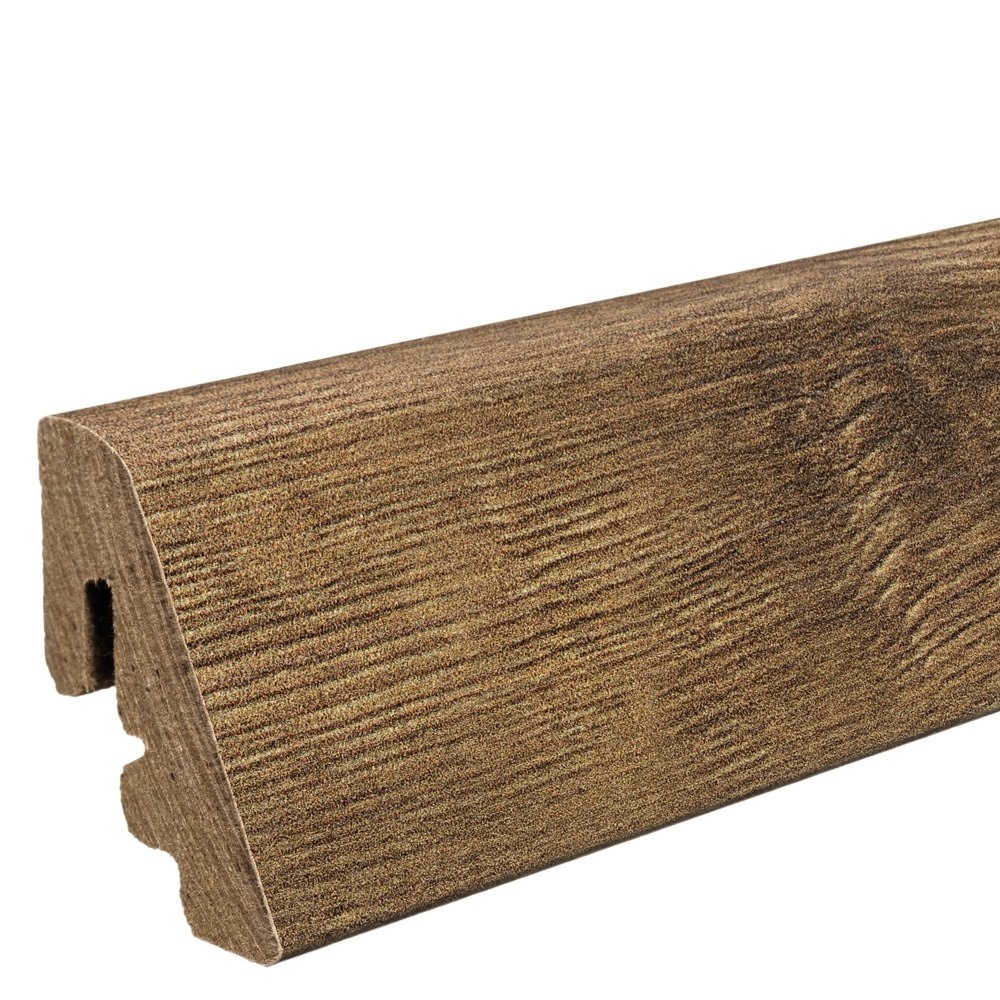 Skirting with solid wood core 19 x 39 mm 2,2 m MDF core, lam. cover Oak Italica Smoked*