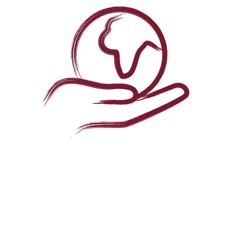 Official sustainability pictogram by HARO: A stylized hand holding the Earth, symbolizing environmentally conscious and responsible action.