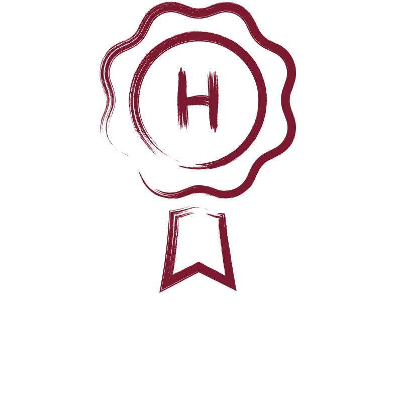Official quality symbol by HARO: A pink badge with a stylized “H” in the center – representing guaranteed high quality, reliability, and premium craftsmanship.