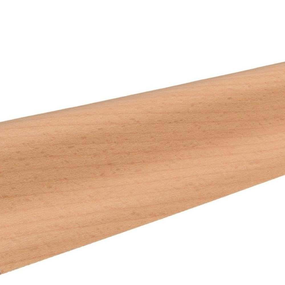 Skirting with solid wood core 19 x 39 mm curved 2,5 m veneered pref. matt Beech steamed