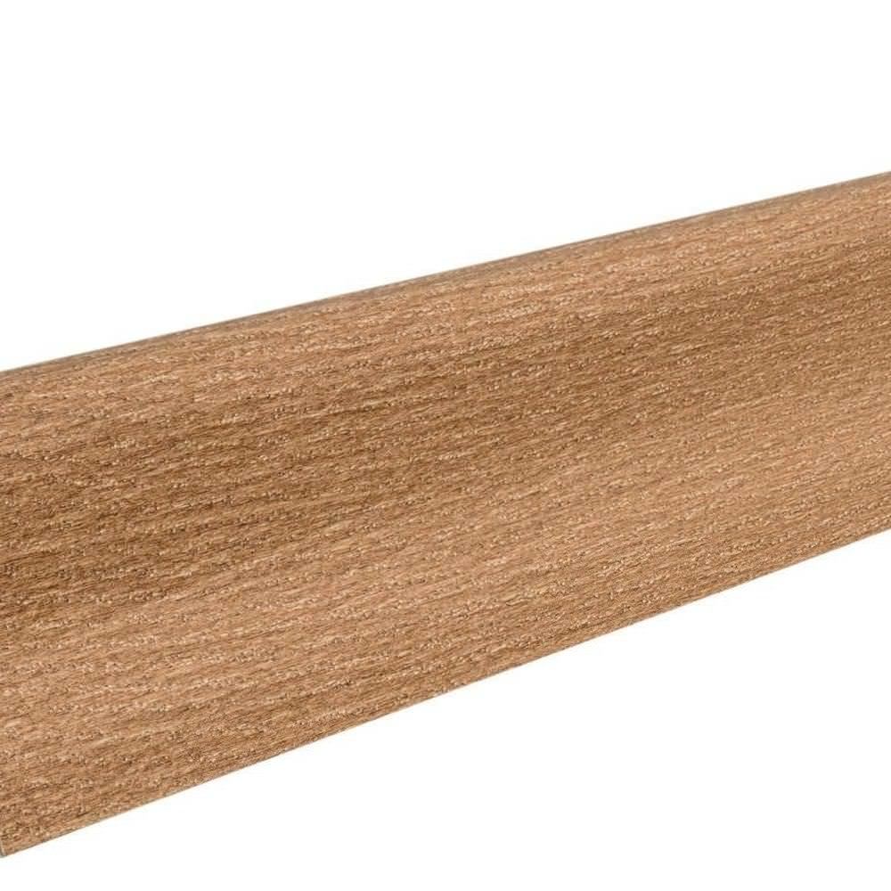 Plinthe à emboîter en bois massif 19 x 39 mm arquée 2,5 m plaqué huilé Chêne fumé