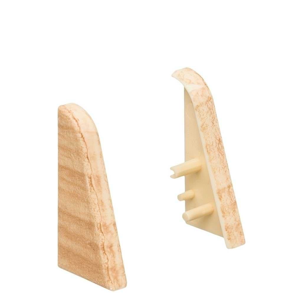 Embout de finition en plastique pour plinthe à emboîter 19 x 39 mm 2 pcs./sac Érable*