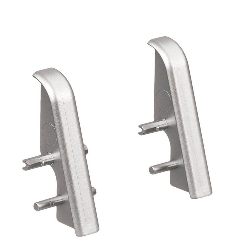 Zwischenstück Kunststoff für Stecksockelleiste 19x39mm (2 Stk./Pack) silber