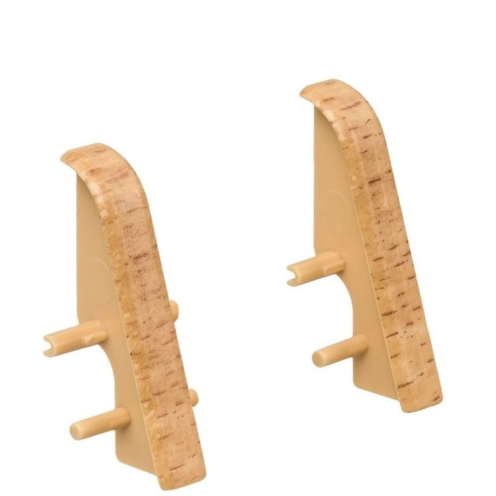 Zwischenstück Kunststoff für Stecksockelleiste 19x39mm (2 Stk./Pack) Buche*