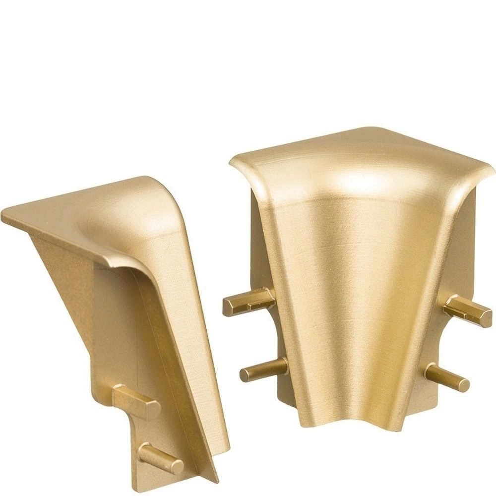 Angolo interno plastica per battiscopa ad innesto 19 x 39 mm 2 pz./conf. oro