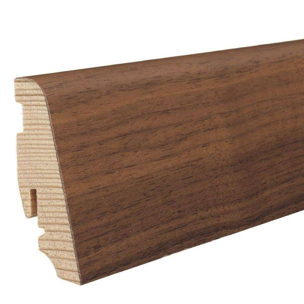 Stecksockelleiste 19x58mm 2,2m furniert geölt Amerikanischer Nussbaum