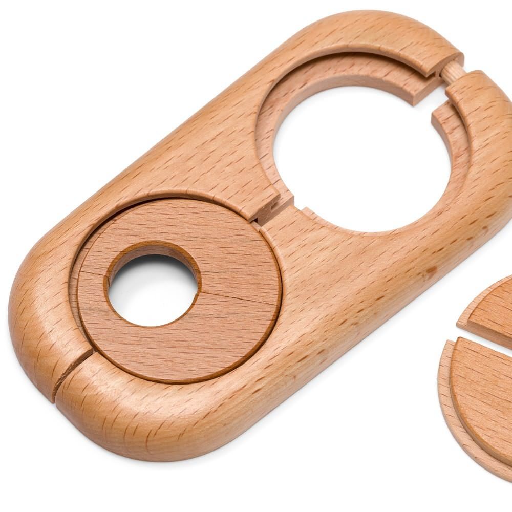 405163 - INSTALLATION ACCESSORIES - HARO double radiator rosette beech ...