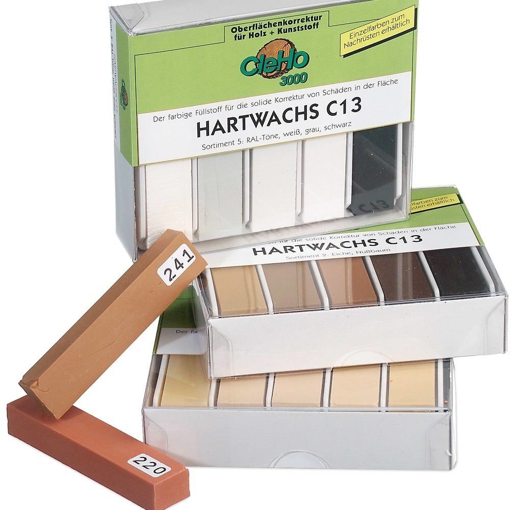 Hartwachs C13 grau, weiß