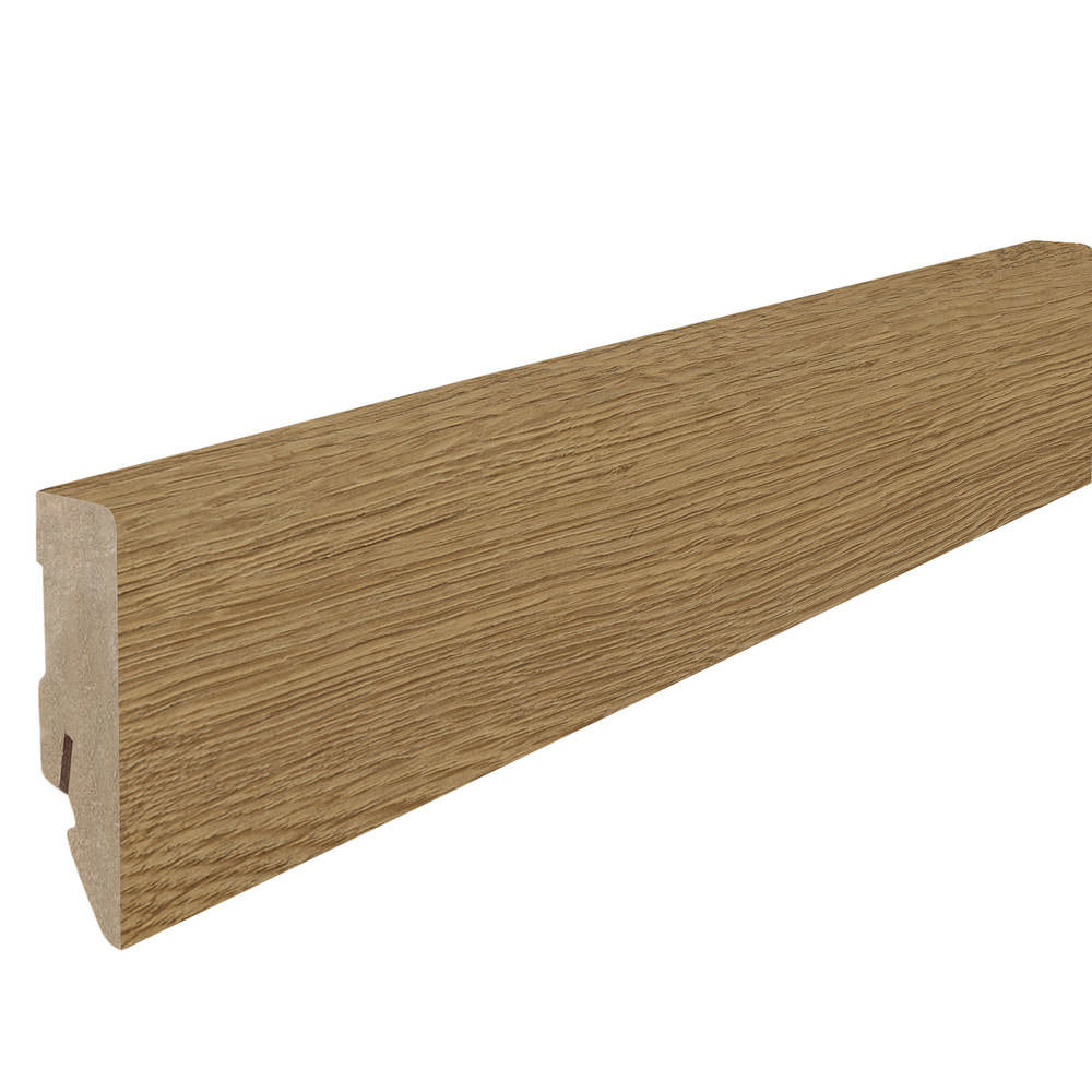 Stecksockelleiste 16x58mm Kubus 2,2m MDF-foliert Eiche Sheffield natur*