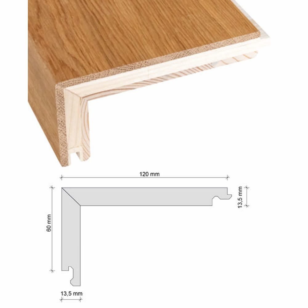 INTERIOR STAIRS stair nosing Preisgruppe 1 120 x 60