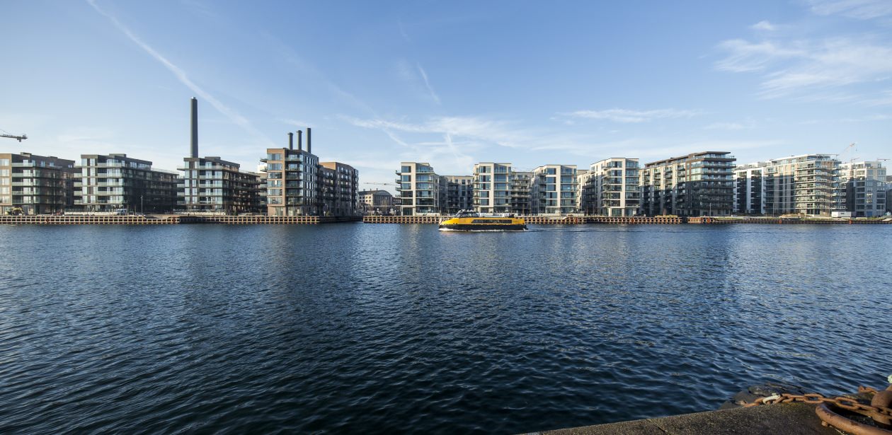 Tangholm er den fjerde af de seks boligøer i Engholmene, der er blevet opført med moderne boliger. Bygherre var Nordic Property  Vision, Charlottenlund, boligerne er blevet tegnet af arkitektbureauet Arkitema K/S, Aarhus.