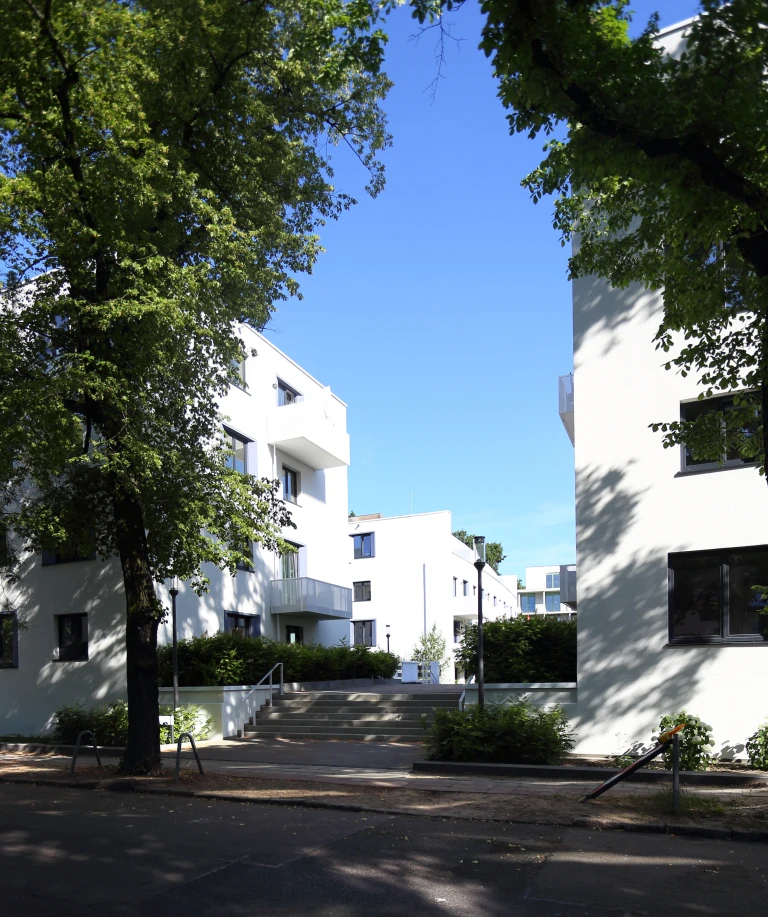 Nybyggeri af boligkomplekset Joachim-Lindenstraße, Berlin.
