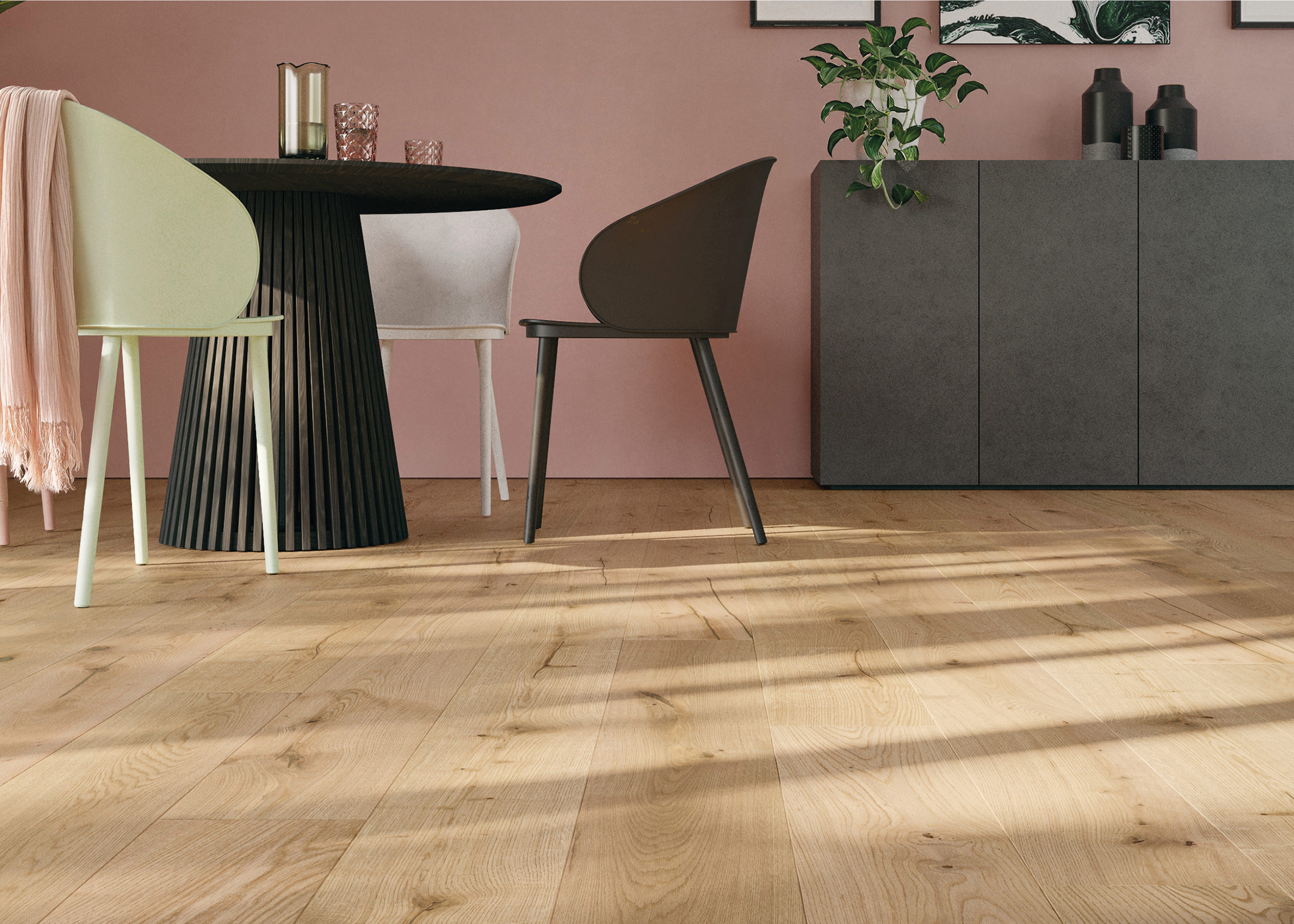 Immagine da Plancia 180 4B Rovere Chiaro Rustikal spazzolato