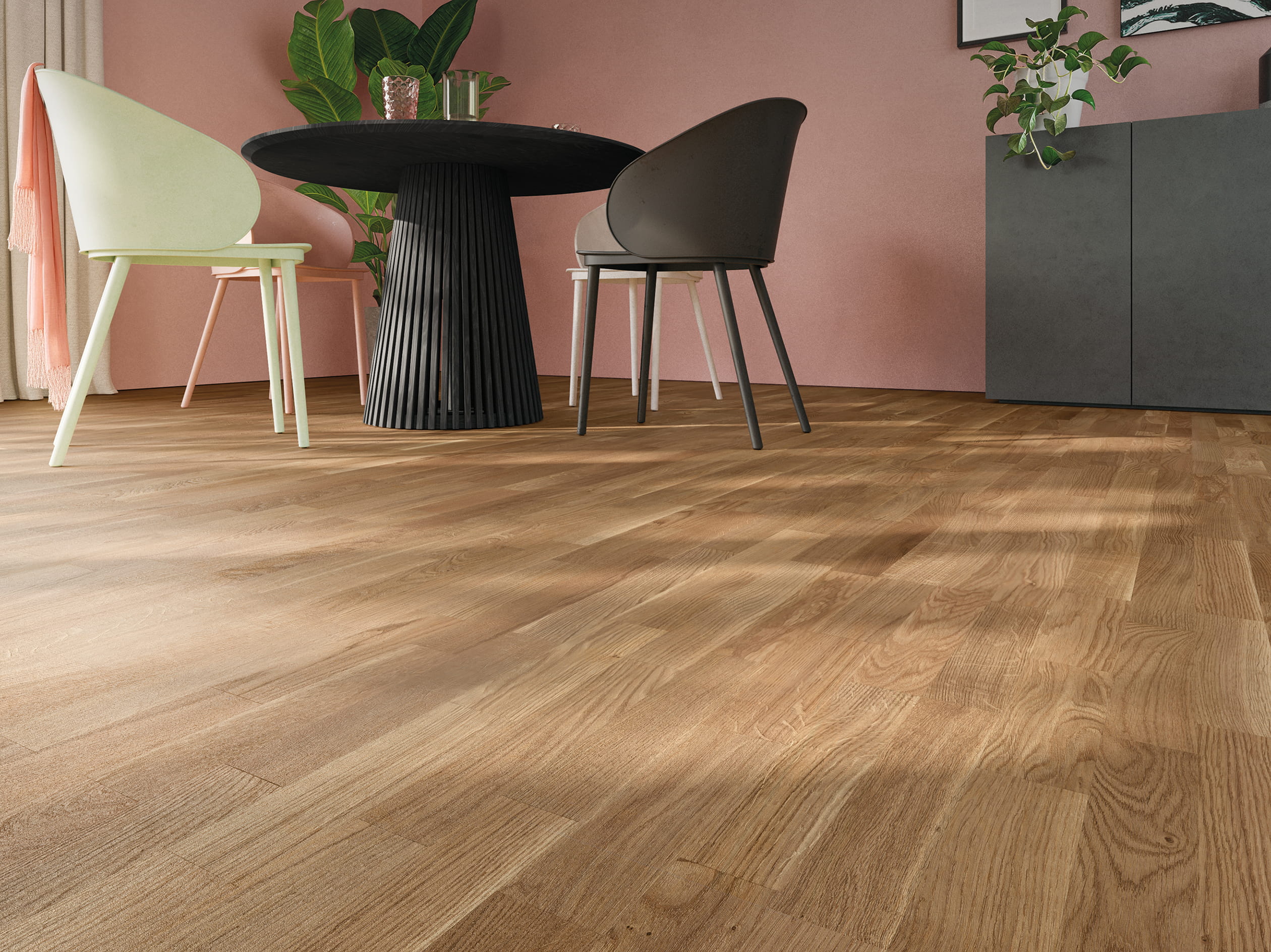 Bild von Schiffsboden Eiche Lebendig strukturiert