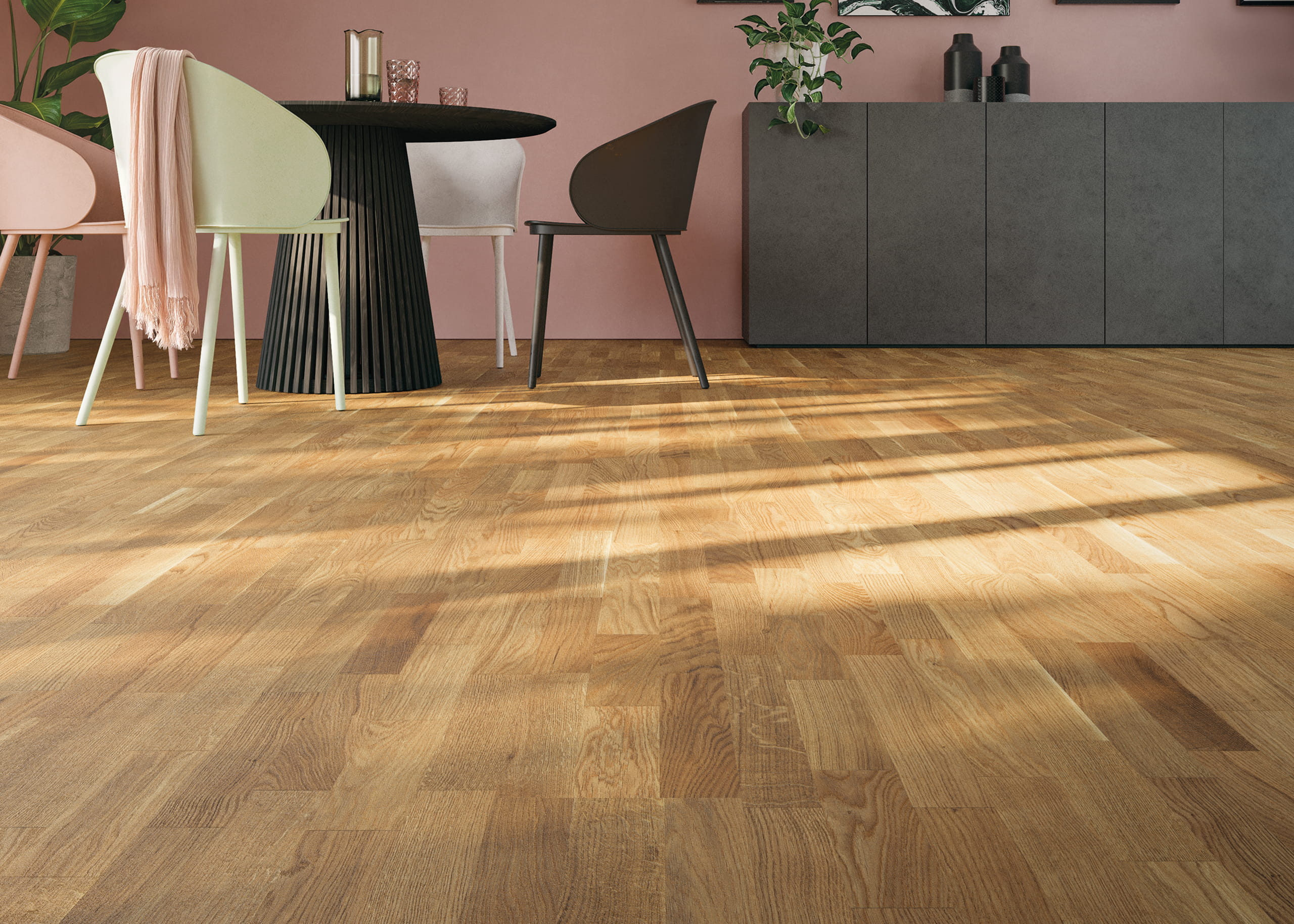 Bild von Schiffsboden Eiche Lebendig strukturiert