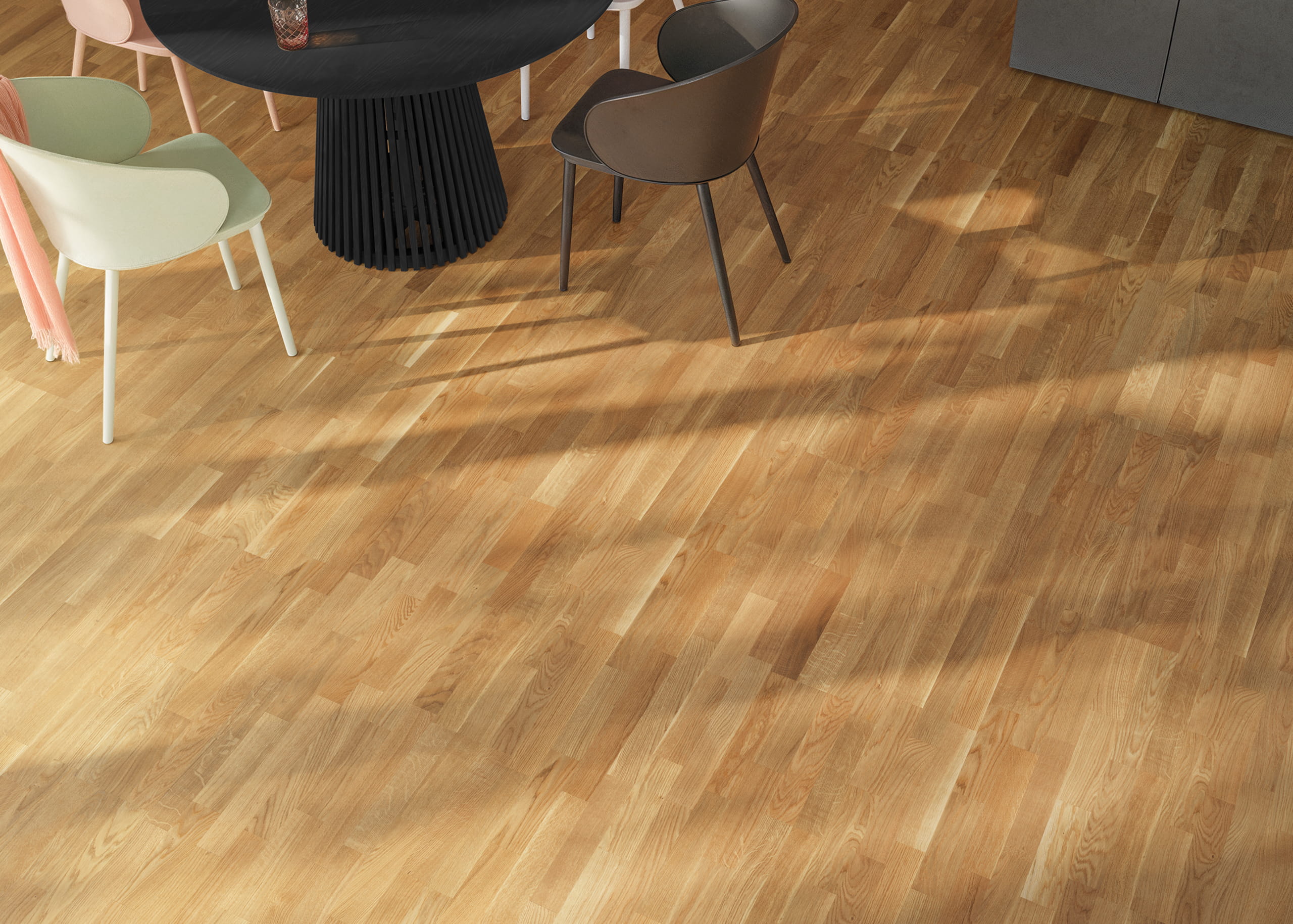 Bild von Schiffsboden Eiche Lebendig strukturiert