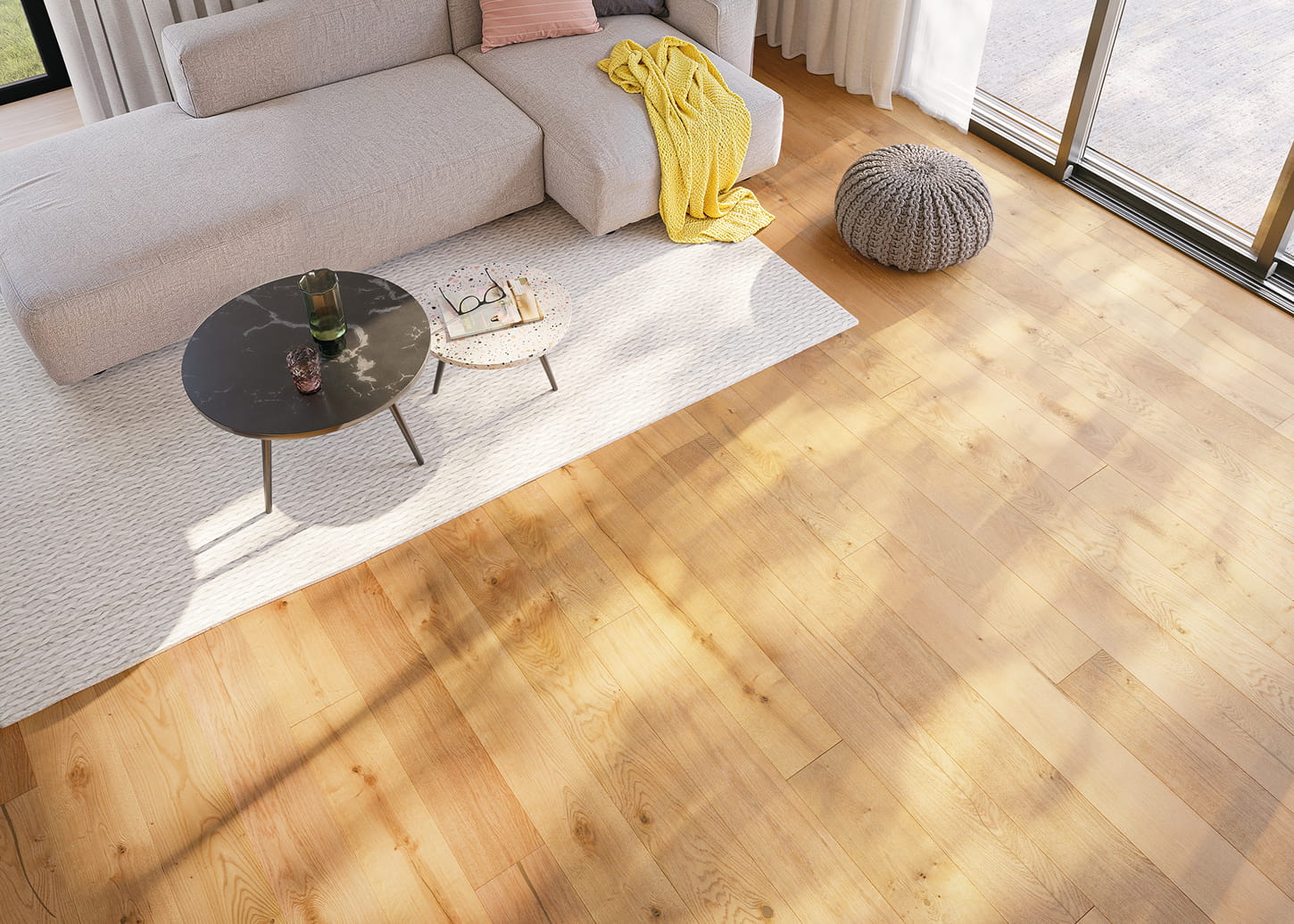 Bild von Landhausdiele 180 4V Eiche Rustikal strukturiert